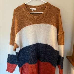 Madewell Multicolor Crew Neck Sweater